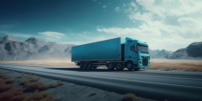 freight truck background